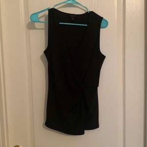 ann taylor work tank top knotted